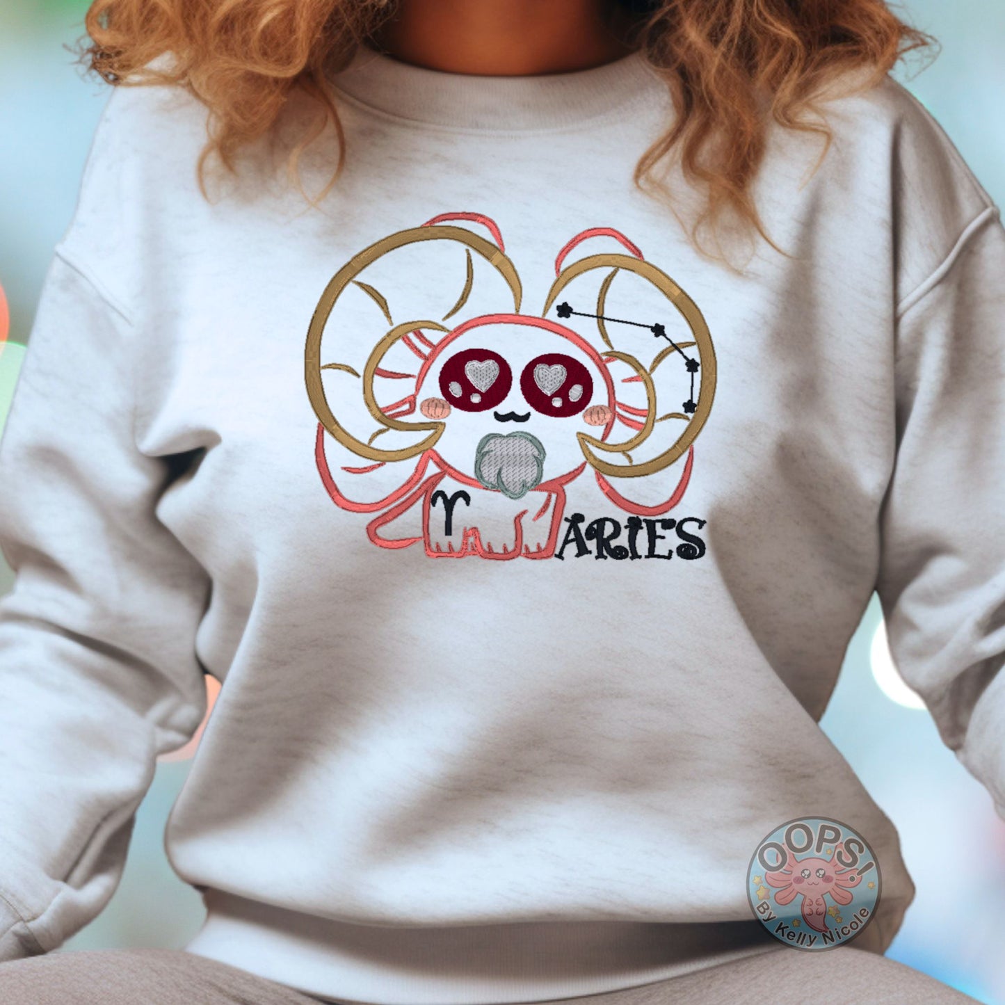 Embroidered Spud "Aries" Astrology Pullover