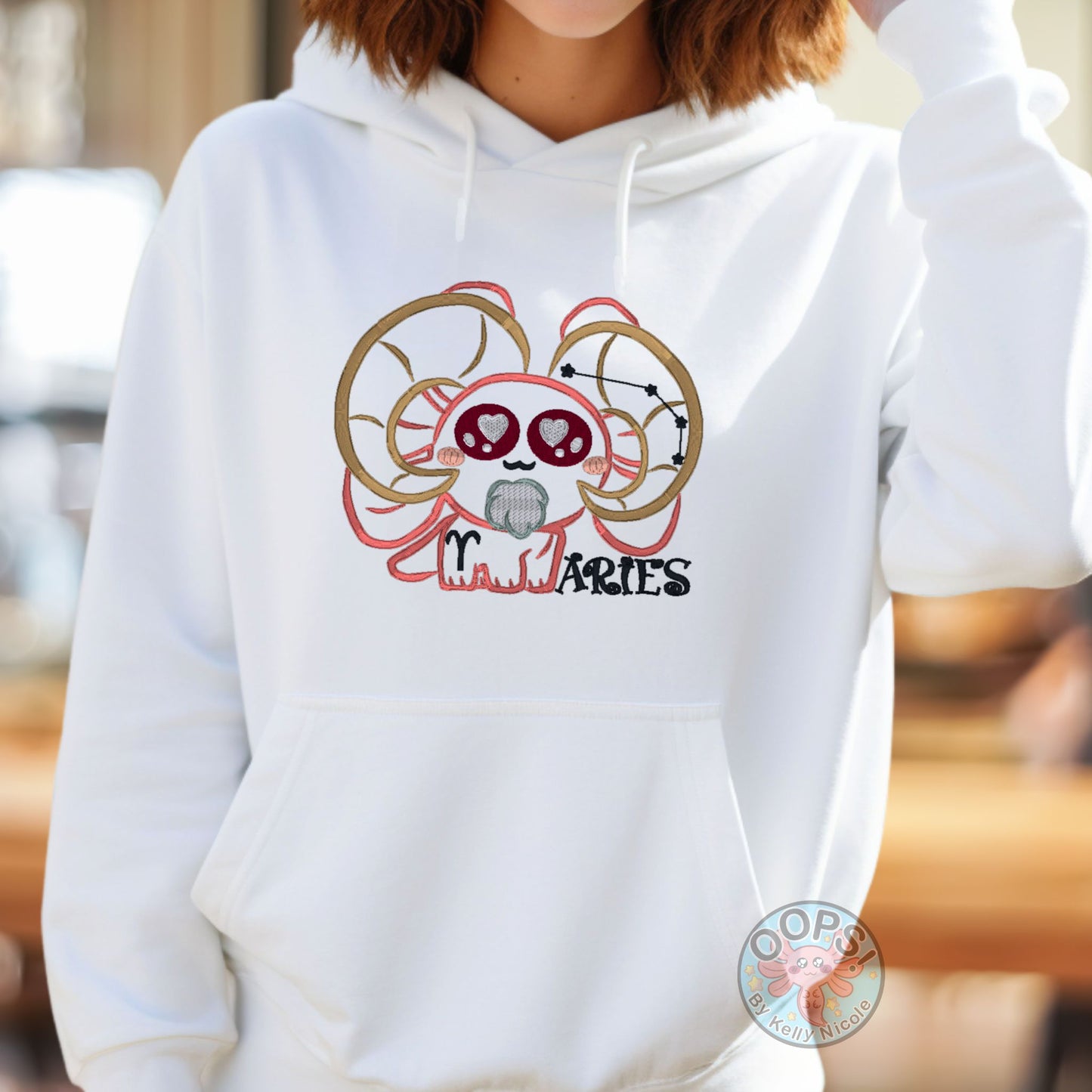 Embroidered Spud "Aries" Astrology Pullover
