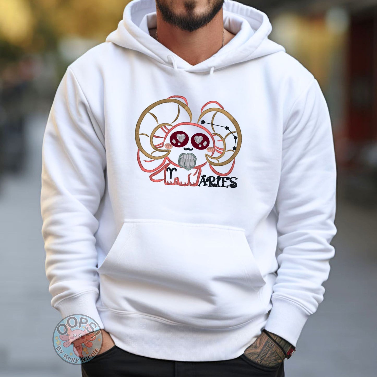 Embroidered Spud "Aries" Astrology Pullover