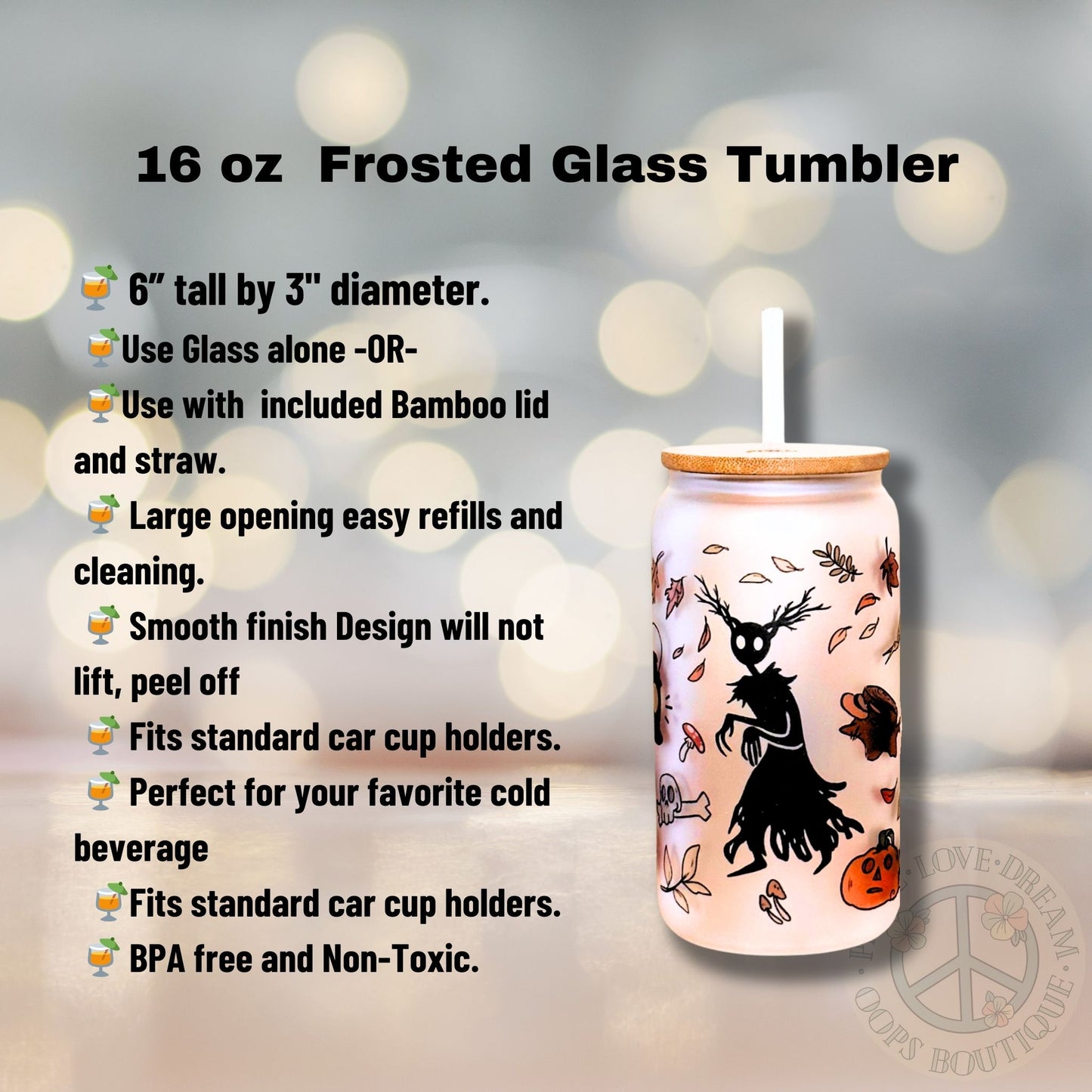 Over the Garden Wall Custom Tumbler. 20 oz, 16 oz Frosted glass or stainless Steel Insulated Coffee Tumbler for daily use or Gift.