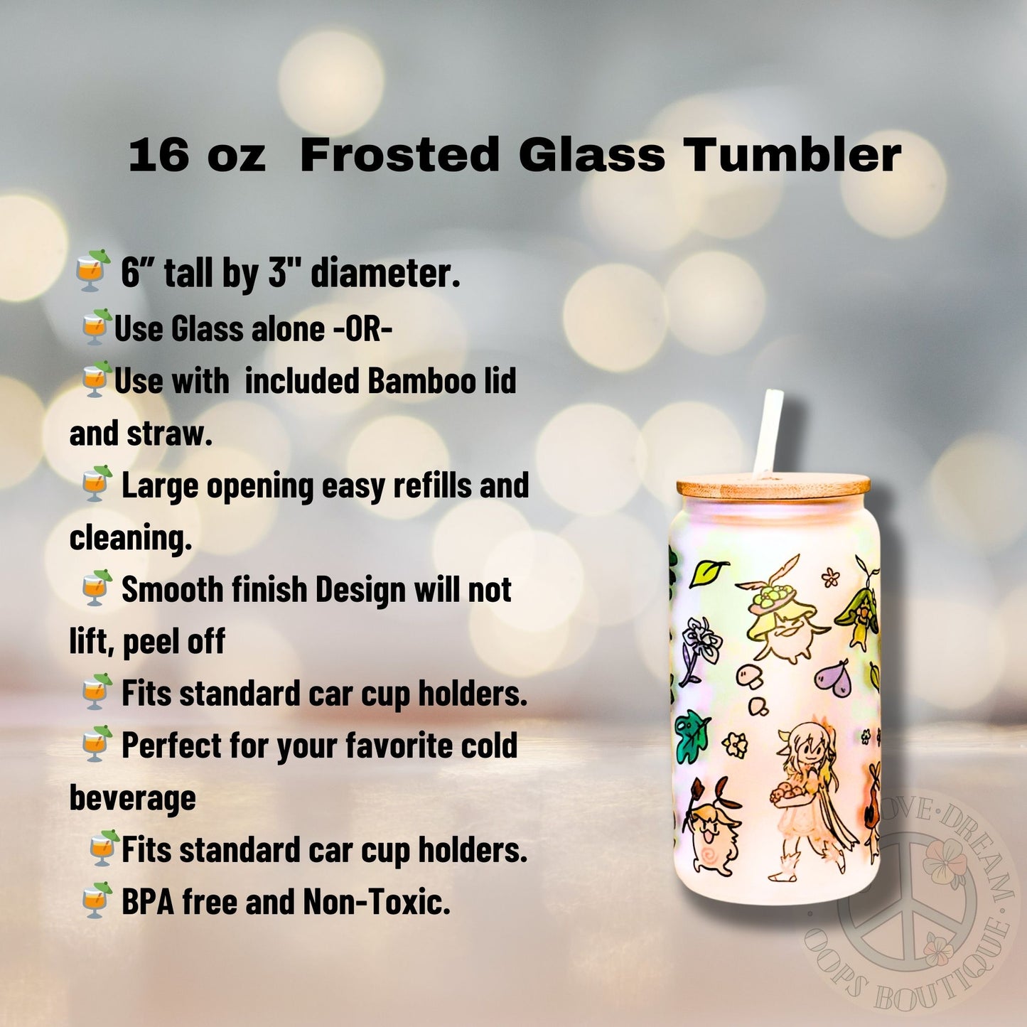 SCARANARA GENSHIN IMPACT VIDEO GAME inspired Custom Tumbler. 20 oz, 16 oz Frosted glass or stainless Steel Insulated Coffee Tumbler for daily use or Gift.